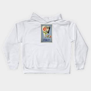 Italian vintage travel poster Kids Hoodie